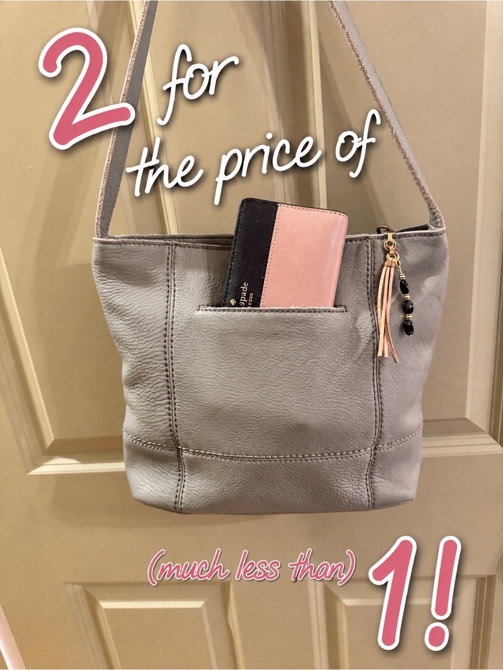 The Sak Sequoia Slate Blue Hobo w/BONUS Kate Spade Continental Wallet